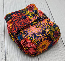 Load image into Gallery viewer, OSFM Pocket nappy - &quot;Blitzen&quot; (Maroon AWJ lining)
